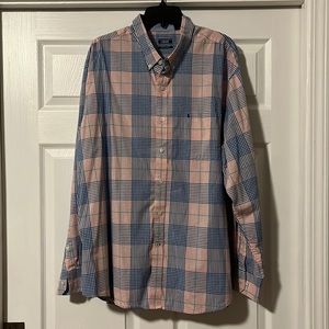 EUC Men’s Izod Non-iron Stretch Button Down Long Sleeve Shirt